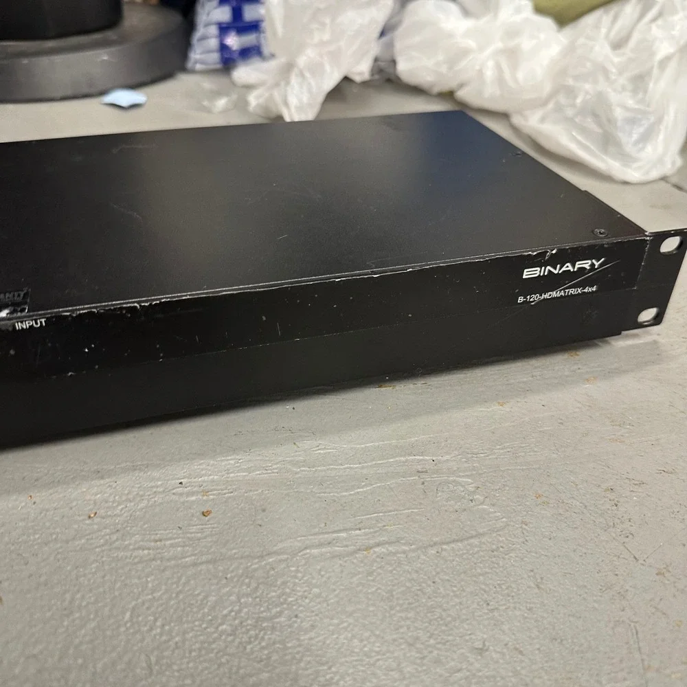 BINARY B120 HDMATRIX 4x4 HDMI Matrix Switcher 4K 4 Input 4 Output Rack Mountable